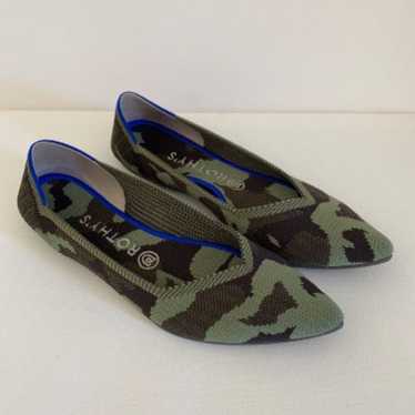 Rothy's olive good camo point women’s 7.5