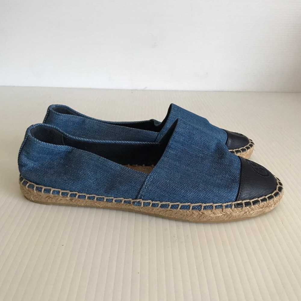colorblock espadrille flat