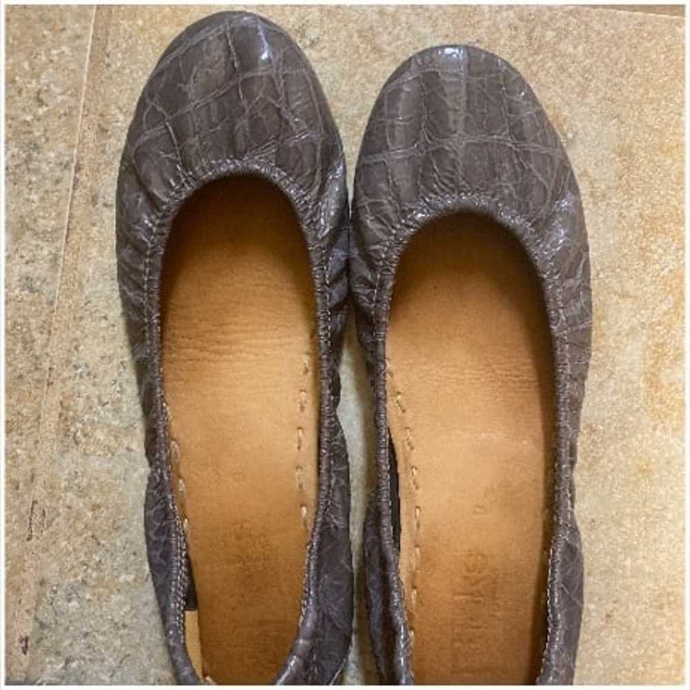 Tieks Slate Grey Croc Flats - image 2