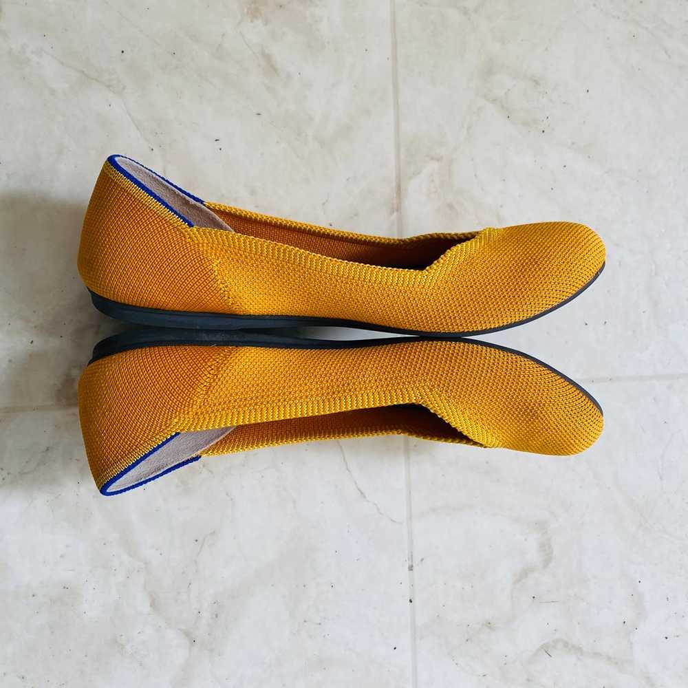 Rothy's Marigold Yellow Color Knit Round Toe Slip… - image 3