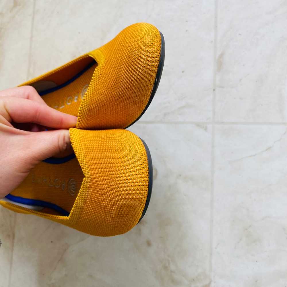 Rothy's Marigold Yellow Color Knit Round Toe Slip… - image 6