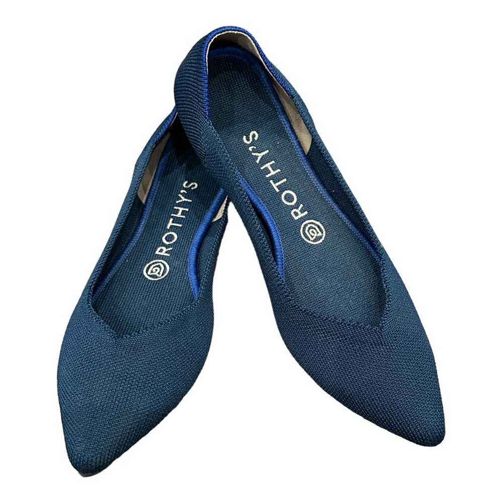 Rothy's Pointed Flat in Royal Blue Sz W8 - image 1