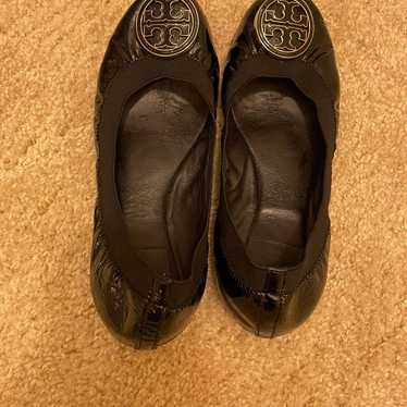 Tory Burch Black Leather Flats - image 1