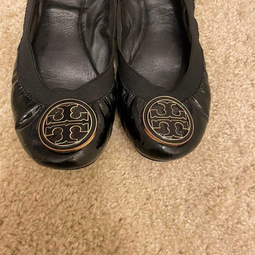 Tory Burch Black Leather Flats - image 3