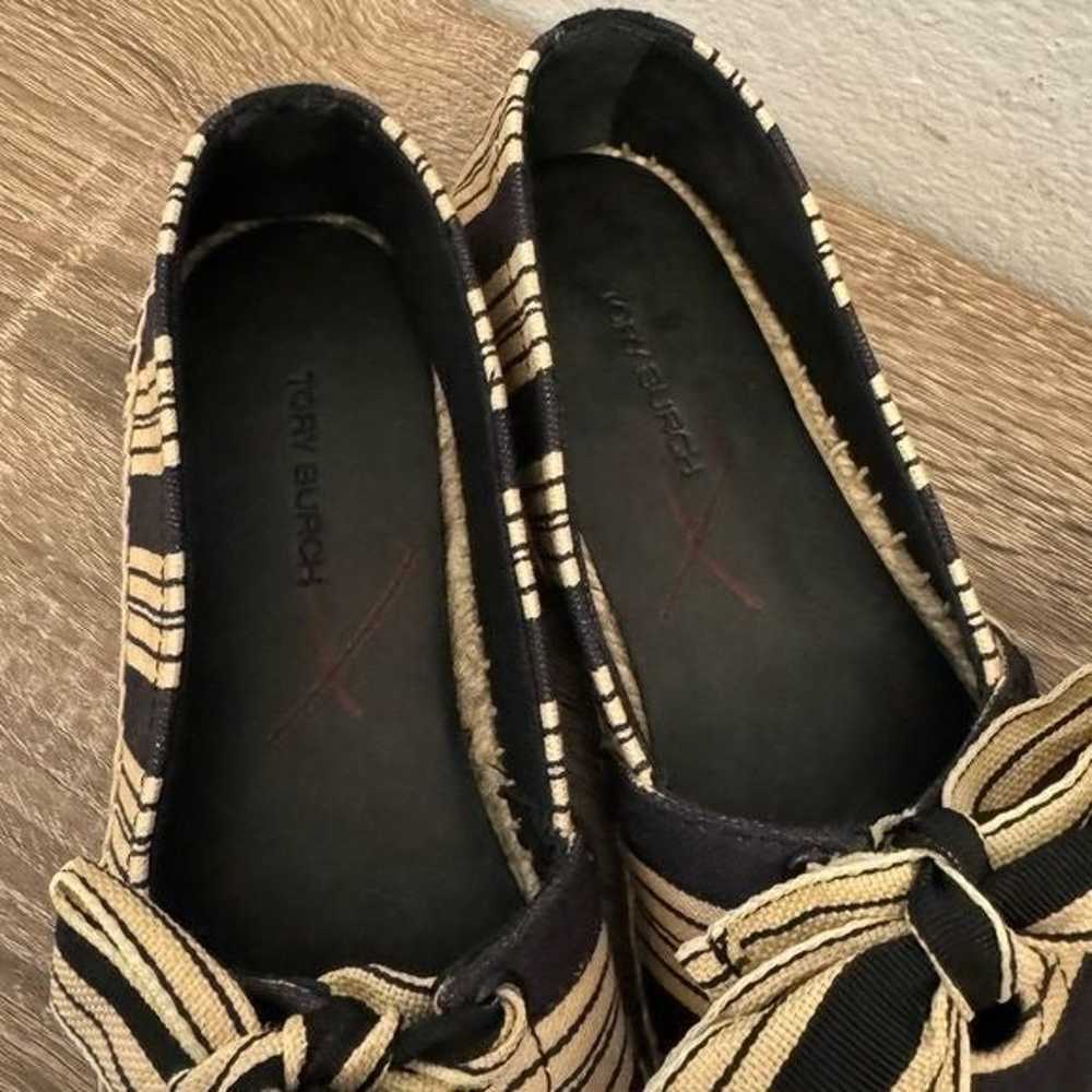 NEW Tory Burch Bow Espadrille Flats, Size 6 - image 4
