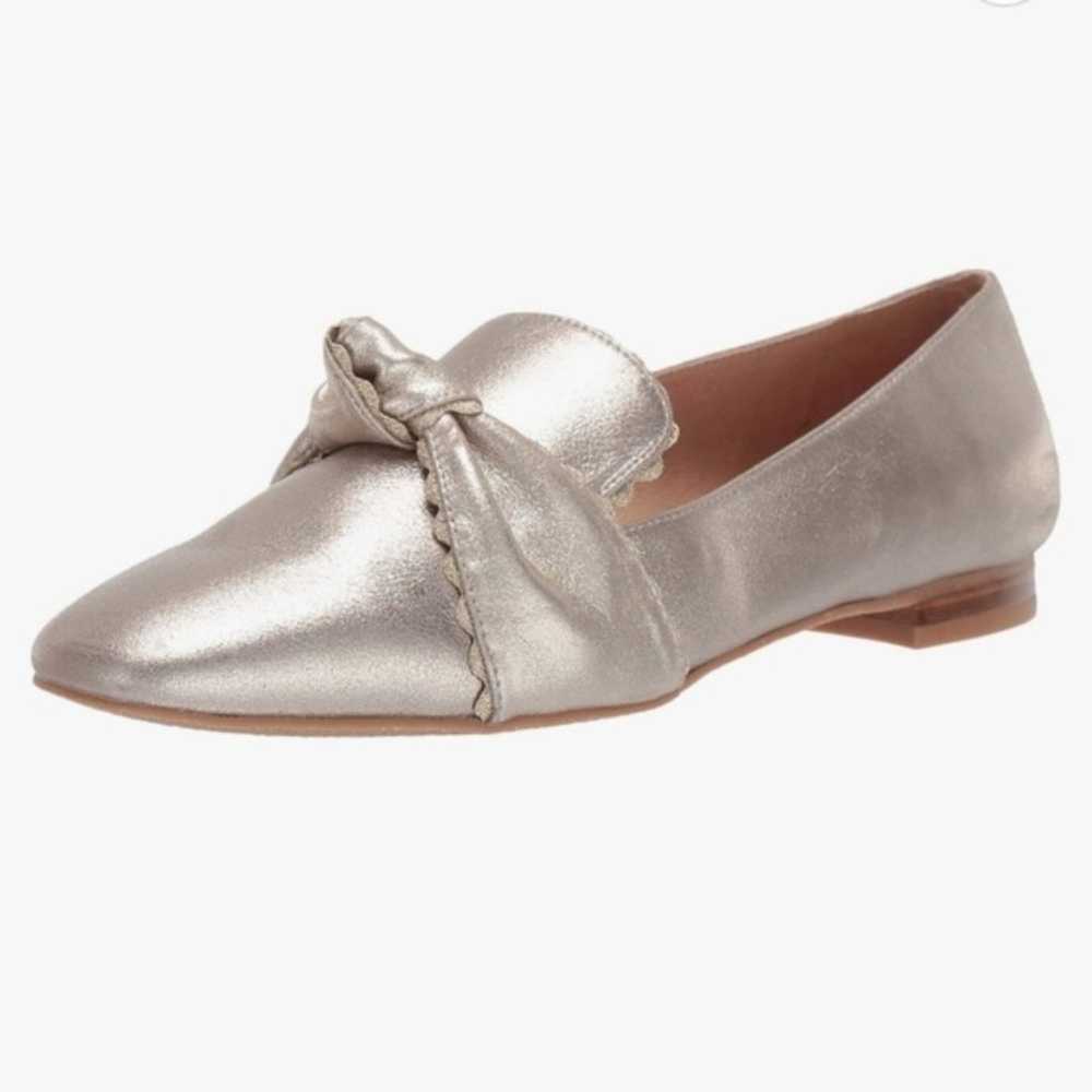 Jack Rogers Holly Suede Loafer in metallic gold - image 11
