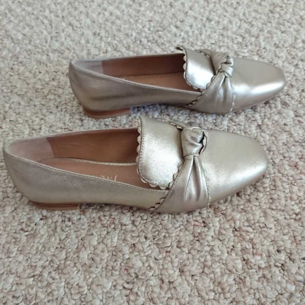 Jack Rogers Holly Suede Loafer in metallic gold - image 3