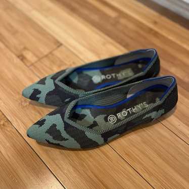 Rothy's The Point Jungle Camo Flat Slip On Pumps … - image 1