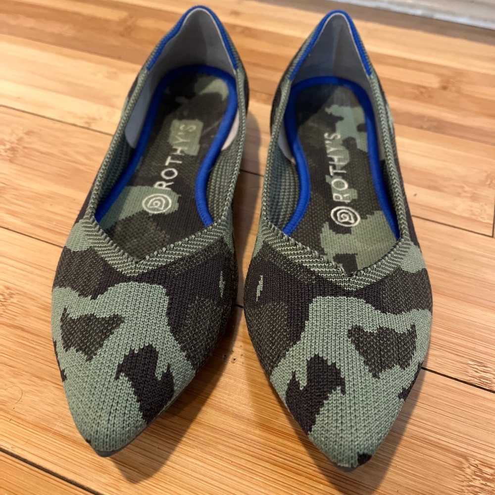 Rothy's The Point Jungle Camo Flat Slip On Pumps … - image 2