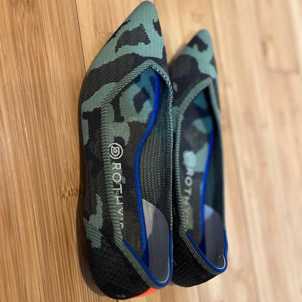 Rothy's The Point Jungle Camo Flat Slip On Pumps … - image 8