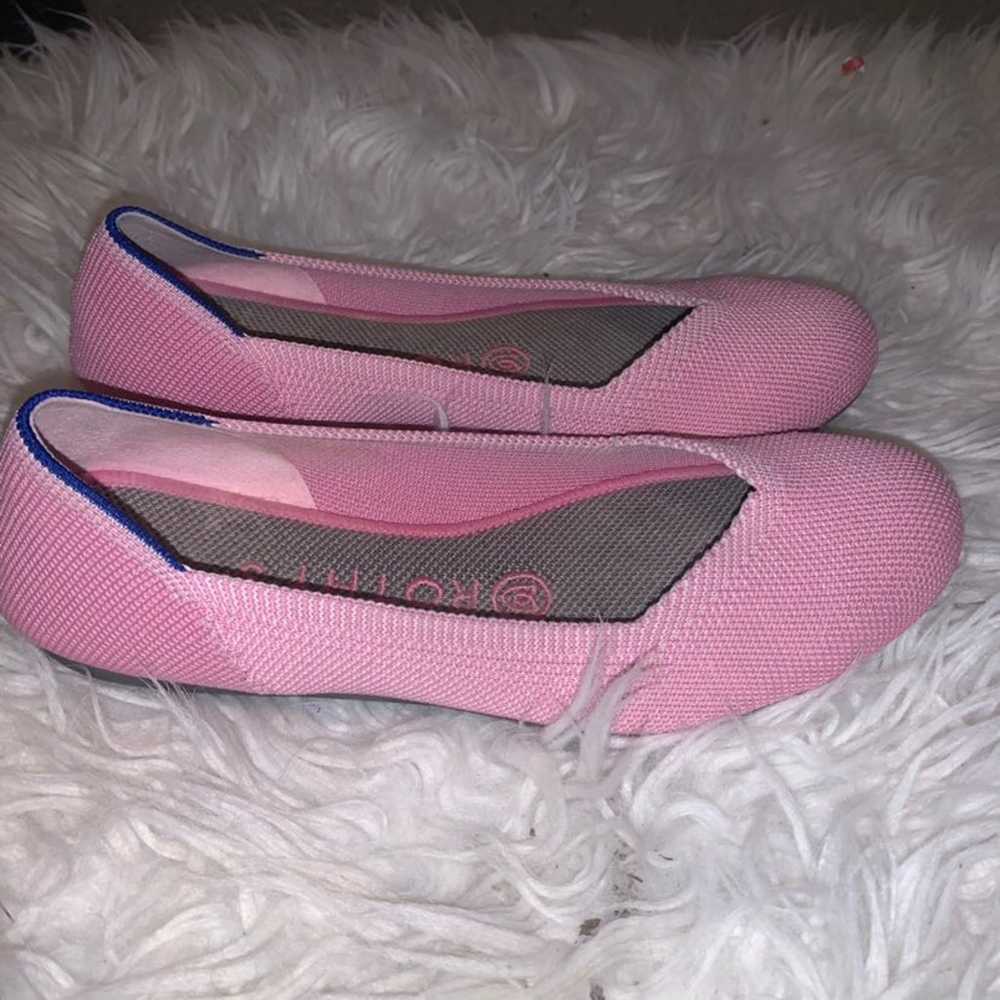 Rothys RARE retire begonia pink flats - image 3