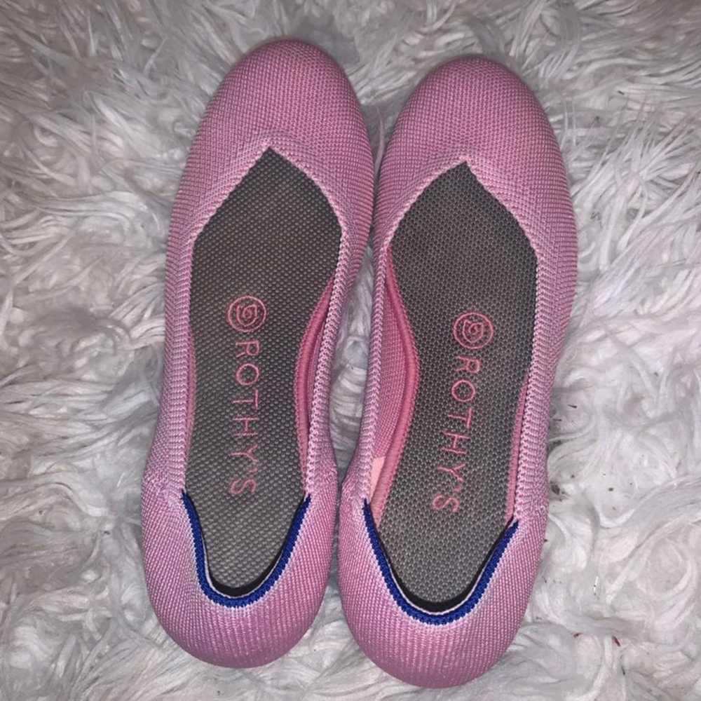 Rothys RARE retire begonia pink flats - image 4