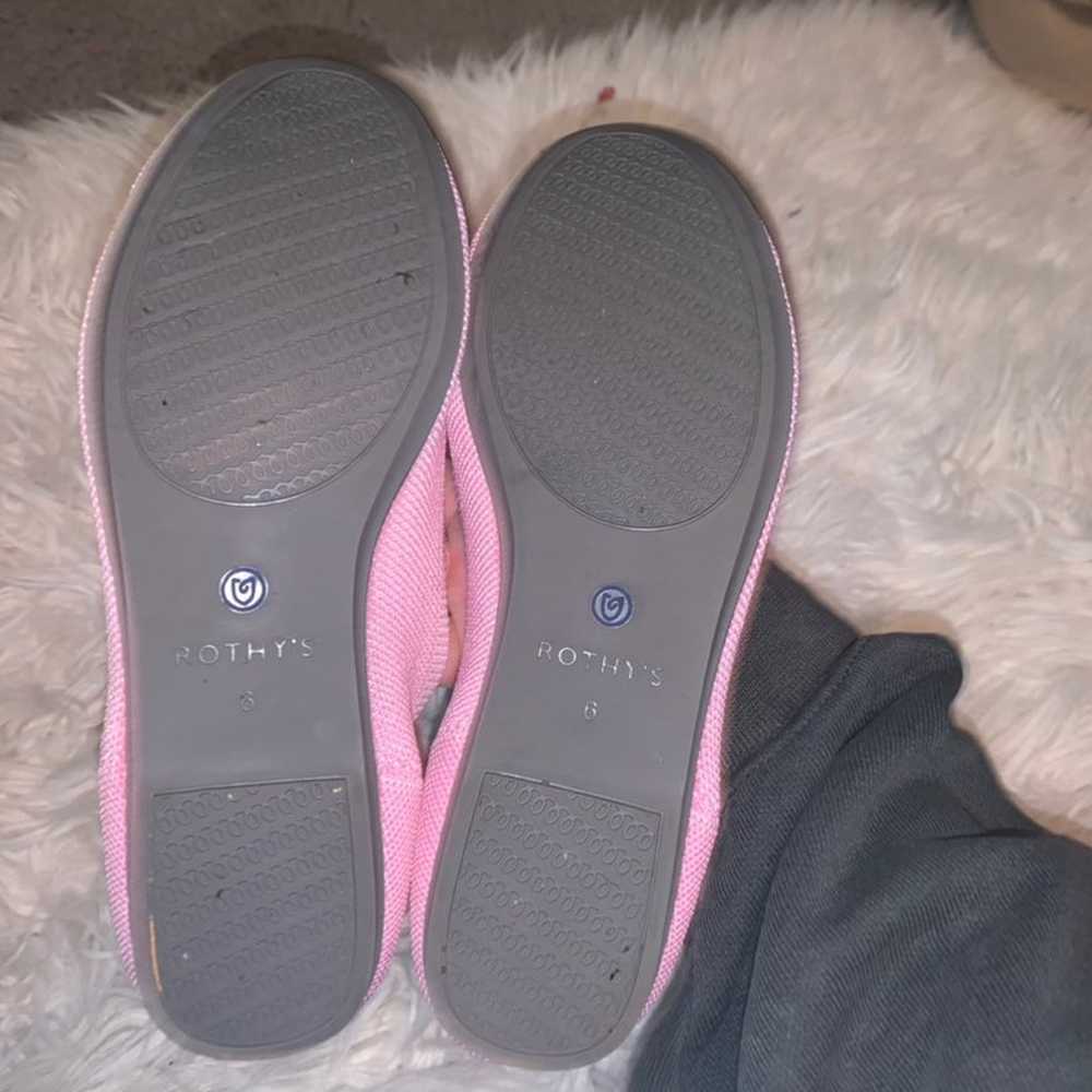 Rothys RARE retire begonia pink flats - image 7