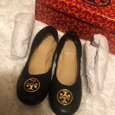 Tory Burch Black Leather Flats - image 1