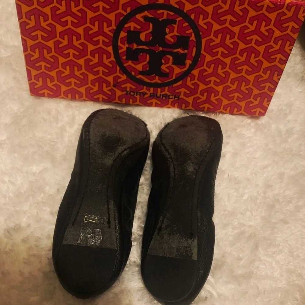 Tory Burch Black Leather Flats - image 3