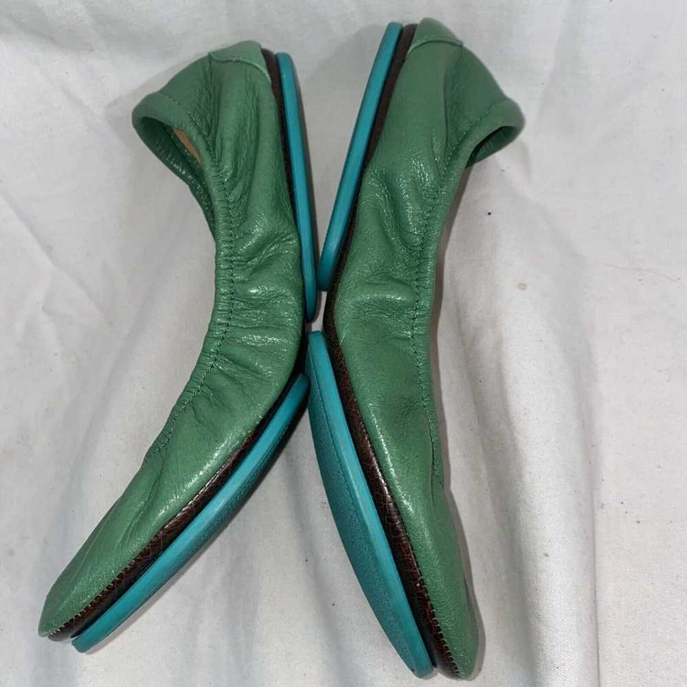 Tieks Womens Green Leather Ballet Flats Slip On F… - image 10