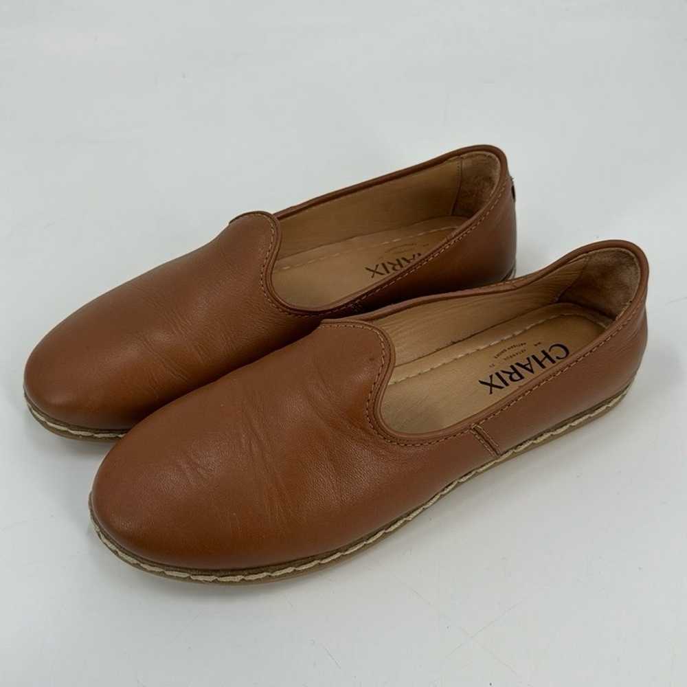 Charix Camel brown leather loafers - image 1