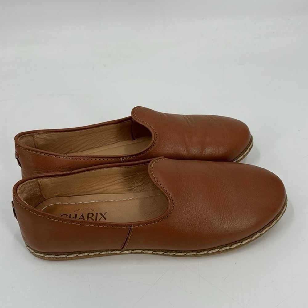 Charix Camel brown leather loafers - image 2