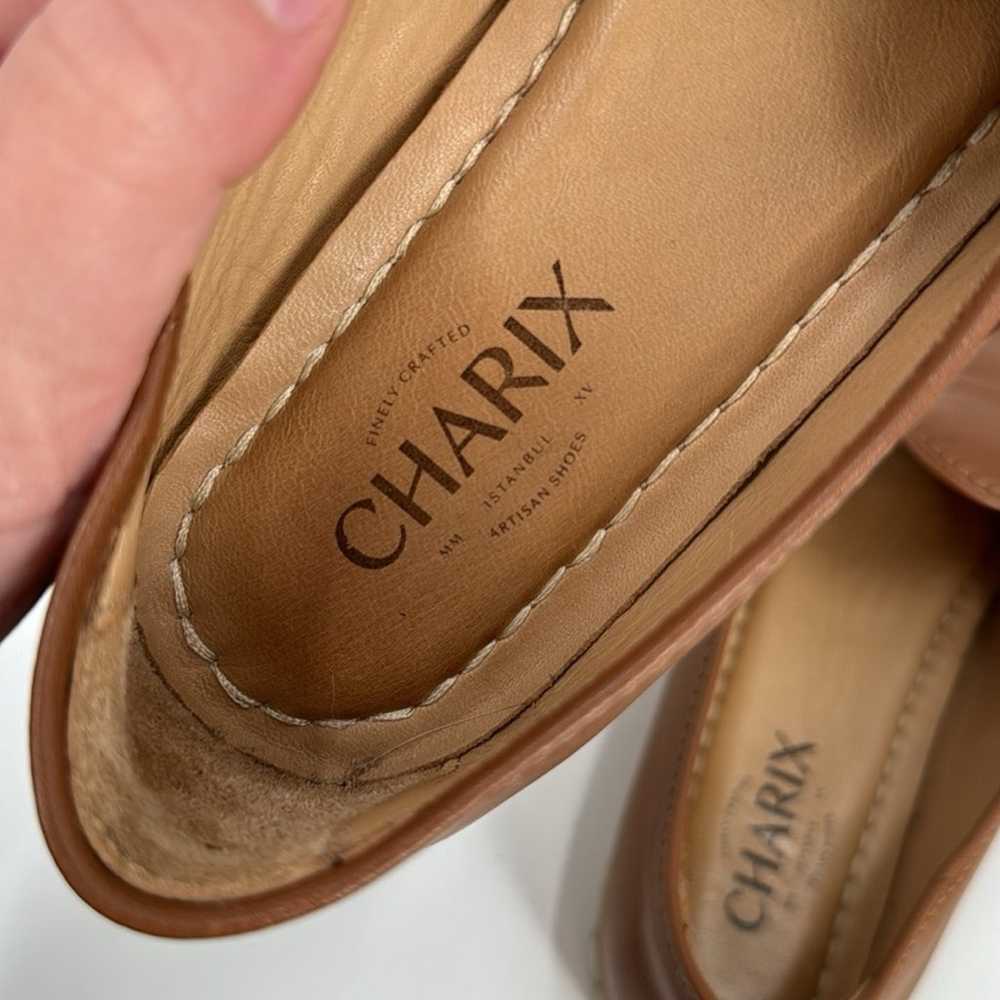 Charix Camel brown leather loafers - image 7