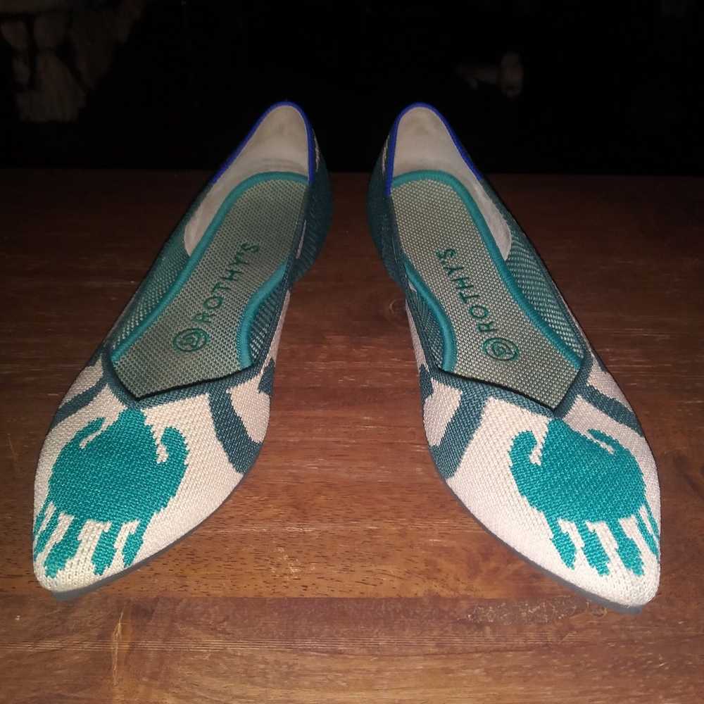 Women's Rare Rothys The Point Moroccan Flats Size… - image 1