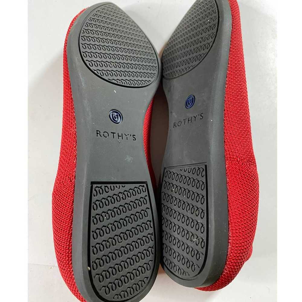 Rothy's The Point Chili Red Flats Women's 7 - image 7