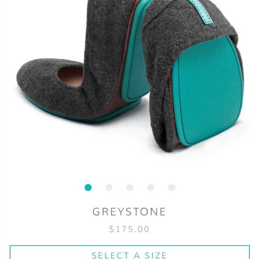 tieks greystone size 6 wool ballet flats gray. - image 5