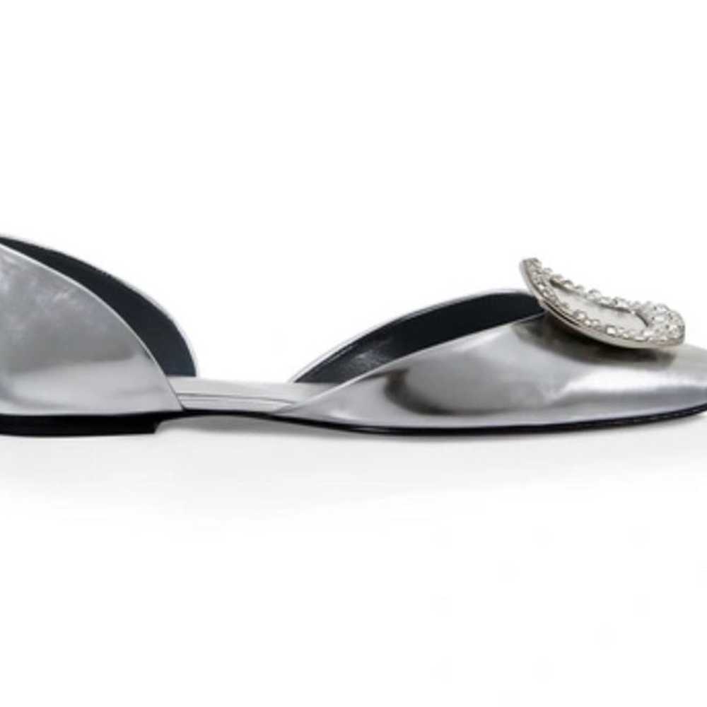 Roger Vivier metallic silver ballerina flats - image 2