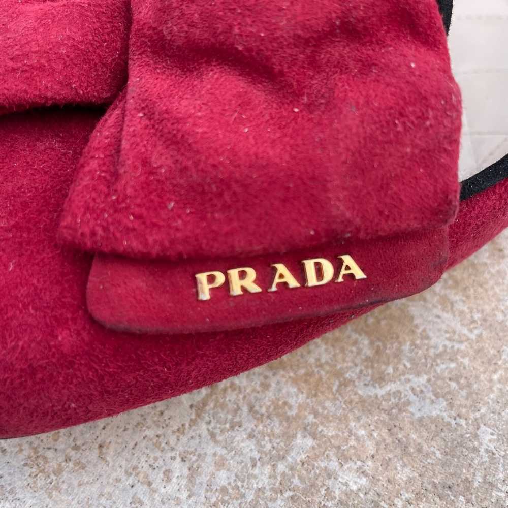 Prada suede loafers with bow - image 3