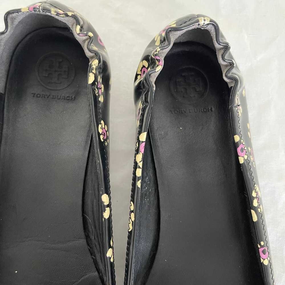 Tory Burch Floral Minnie Leather Balket Flats - image 4