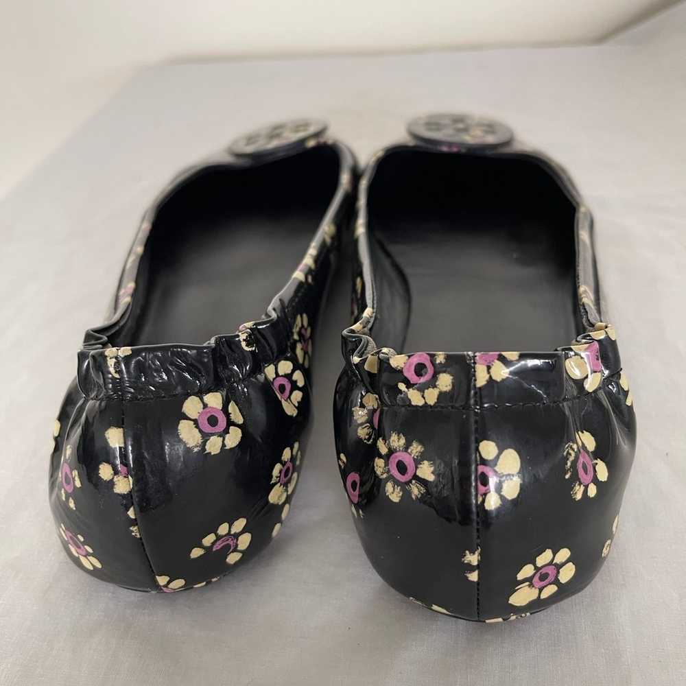 Tory Burch Floral Minnie Leather Balket Flats - image 7