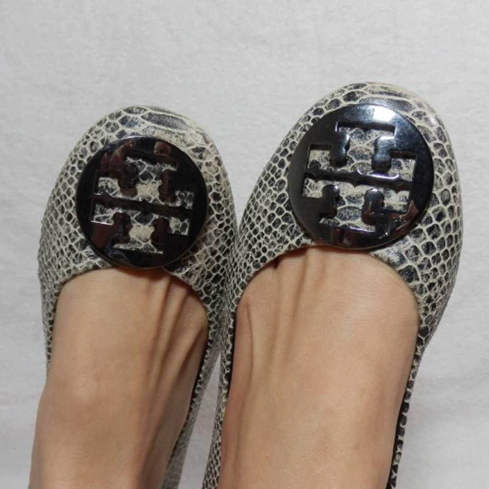 Tory Burch Flat Reva sz 11. M Snakeskin - image 2