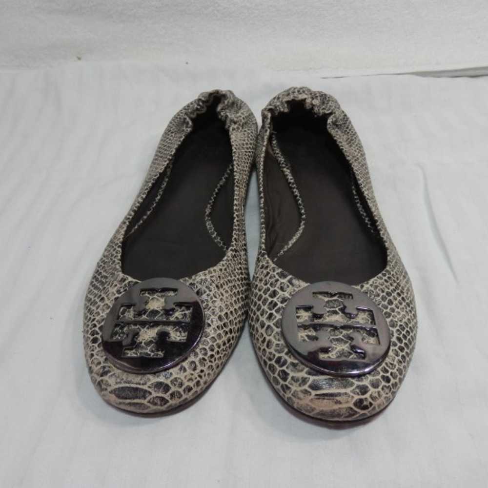 Tory Burch Flat Reva sz 11. M Snakeskin - image 3