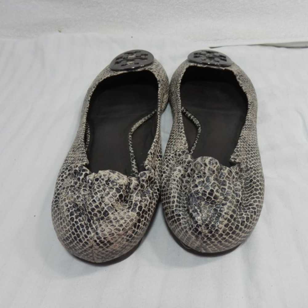 Tory Burch Flat Reva sz 11. M Snakeskin - image 4