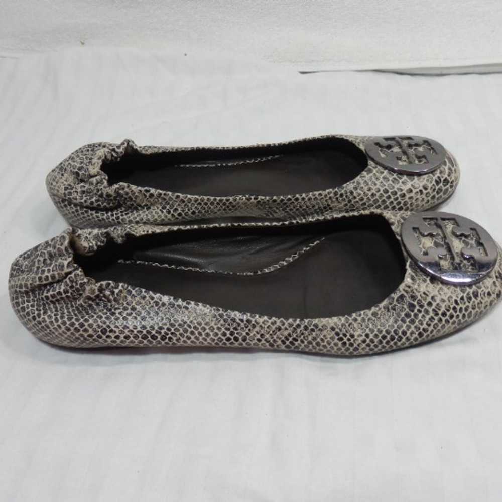 Tory Burch Flat Reva sz 11. M Snakeskin - image 5