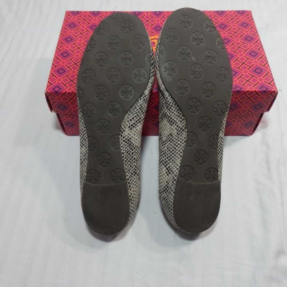 Tory Burch Flat Reva sz 11. M Snakeskin - image 8