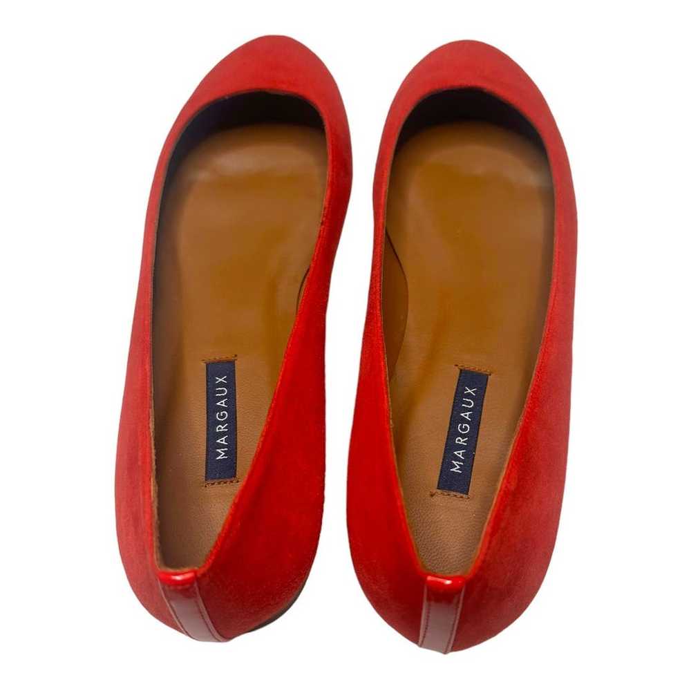 Margaux The Classic Suede Poppy Red Ballet Flats … - image 7