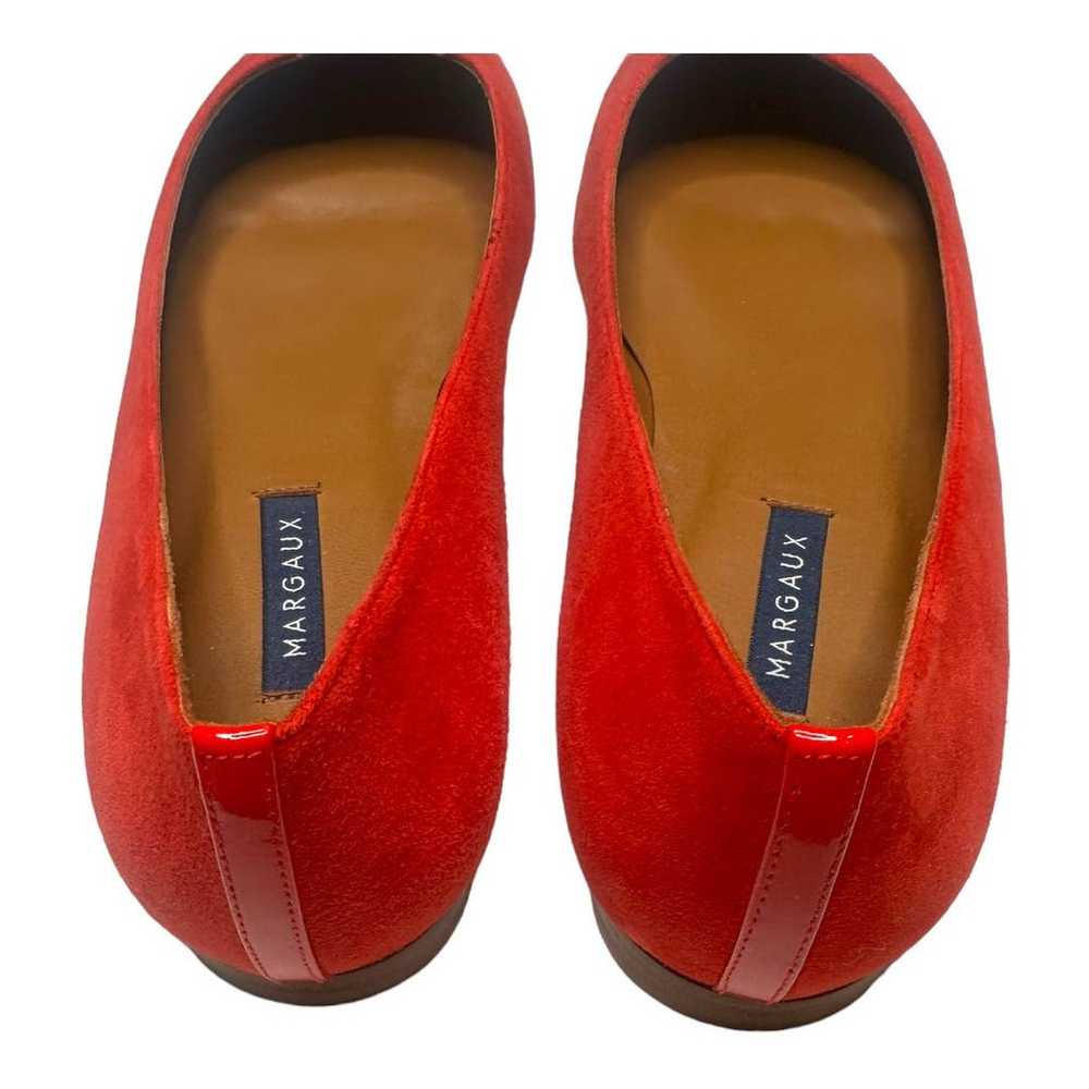 Margaux The Classic Suede Poppy Red Ballet Flats … - image 8