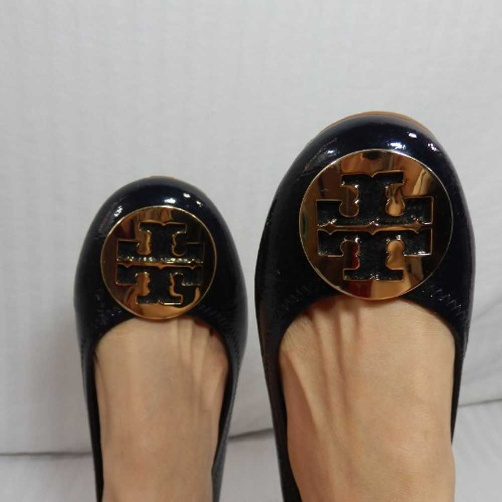 Tory Burch Flat Reva sz 9.5 M Navy - image 2