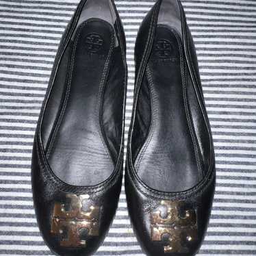 Tory Burch Lowell Black Leather Flats - image 1