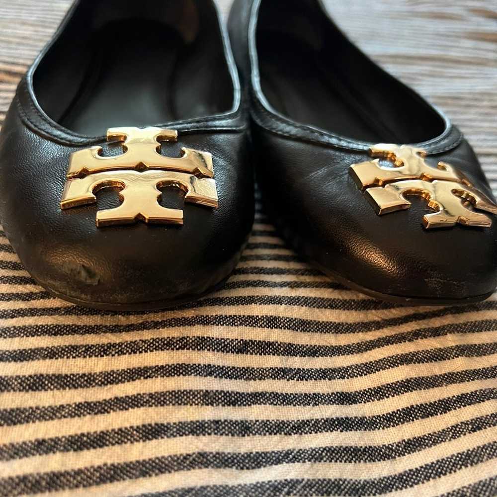 Tory Burch Lowell Black Leather Flats - image 4