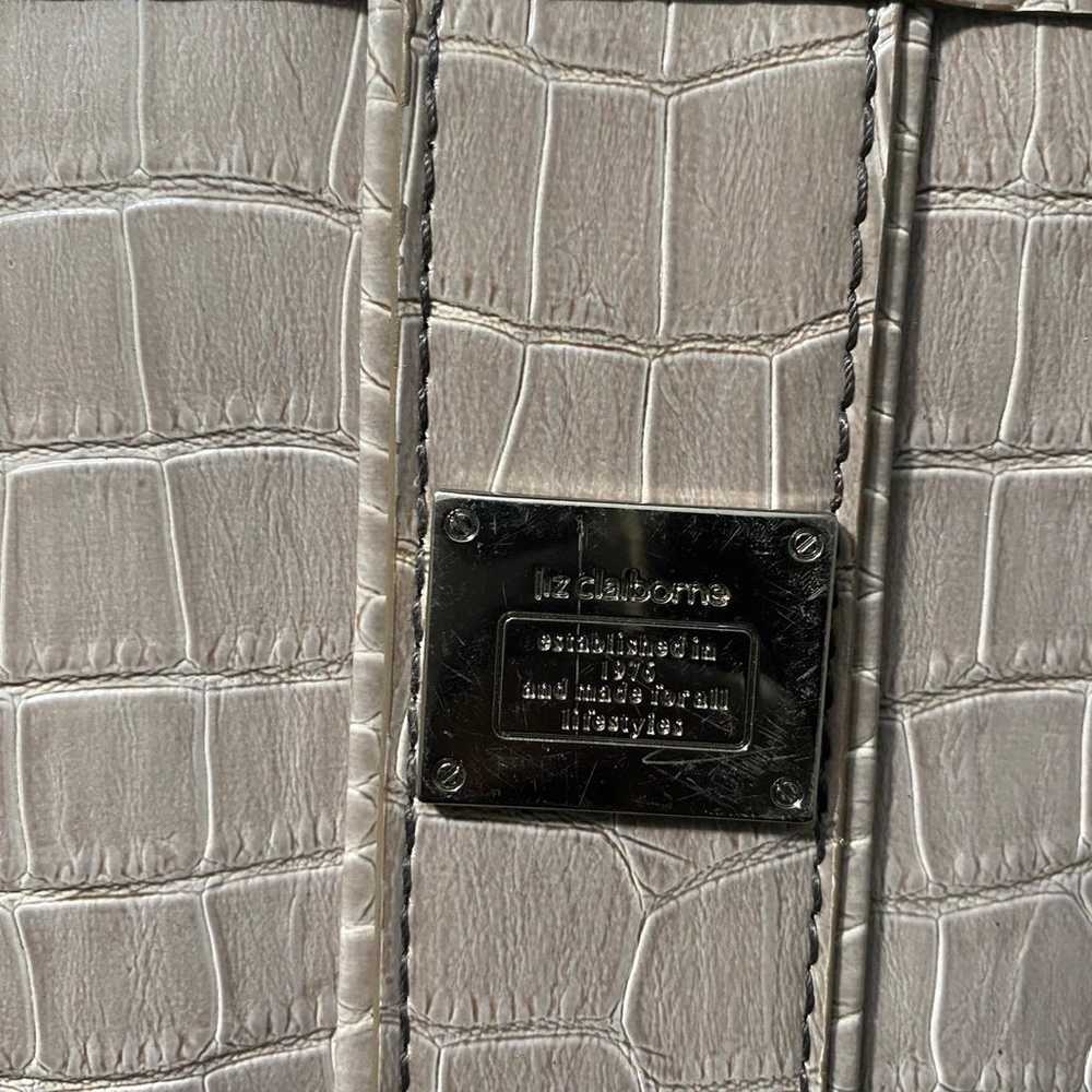 Vintage Liz Claiborne Crocodile Faux Leather Tan … - image 2