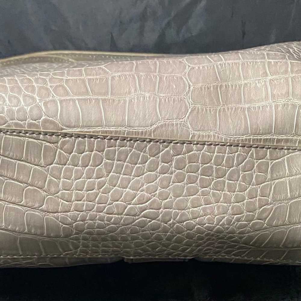 Vintage Liz Claiborne Crocodile Faux Leather Tan … - image 9