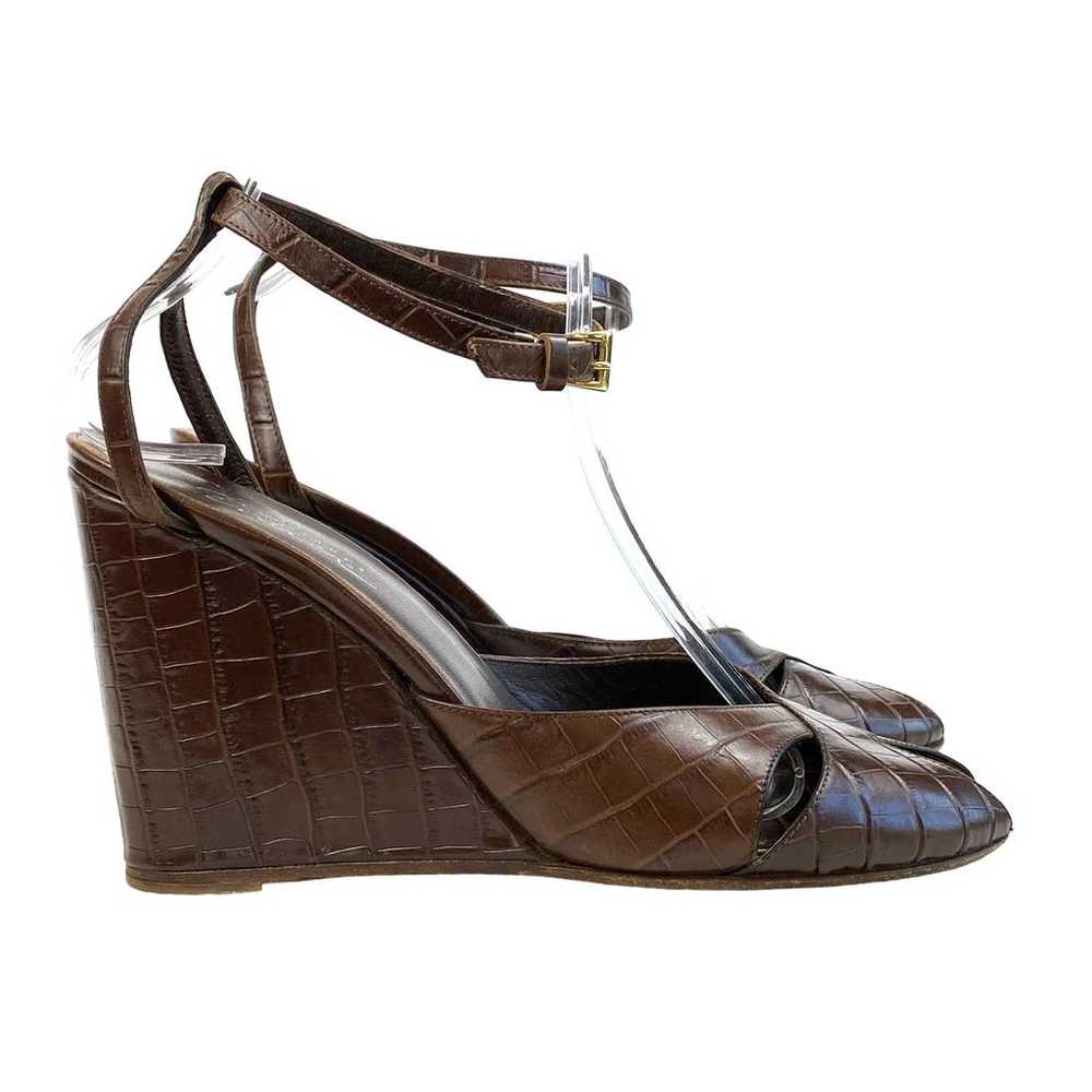 VTG Classiques Entier Leather Women's Brown Croc … - image 4