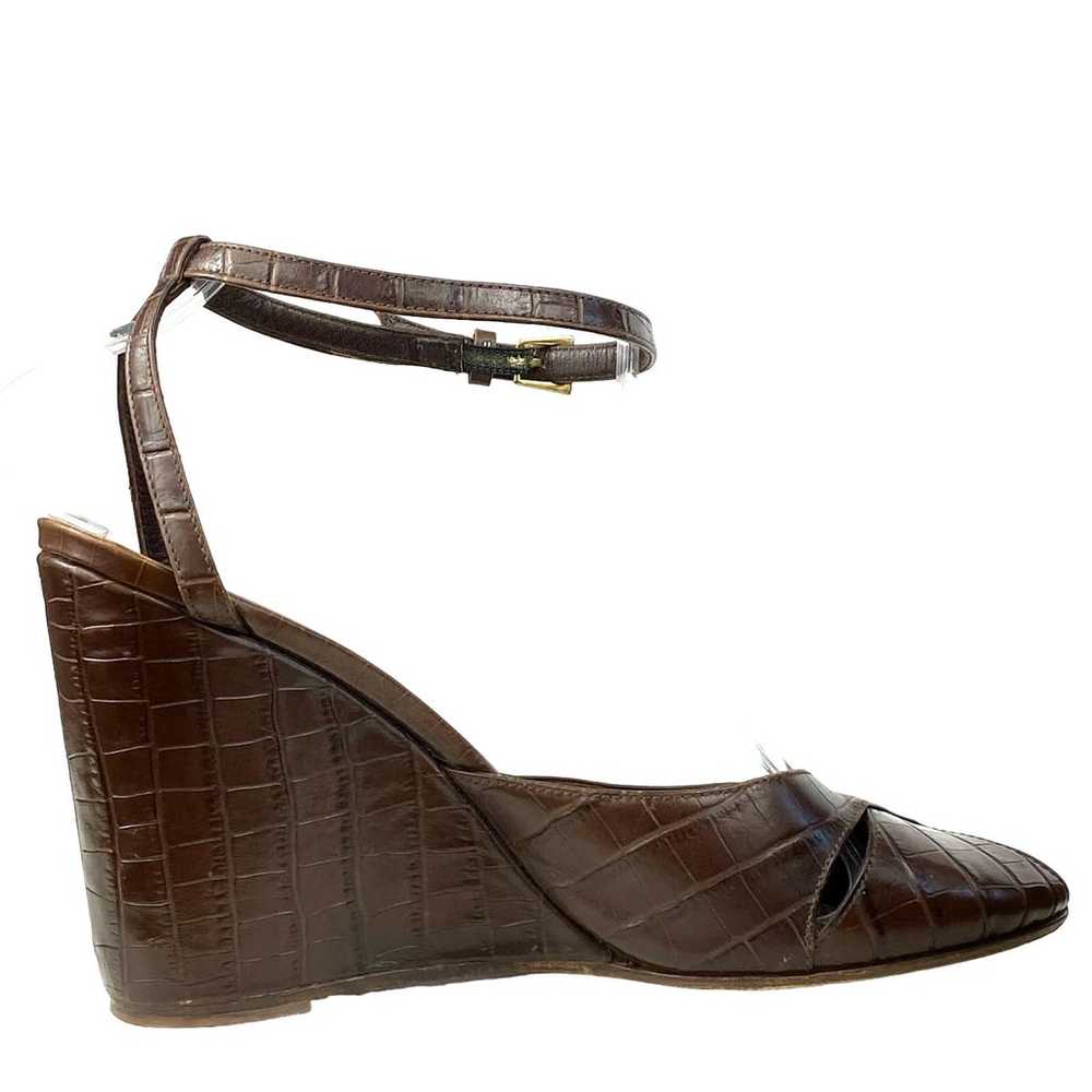 VTG Classiques Entier Leather Women's Brown Croc … - image 7