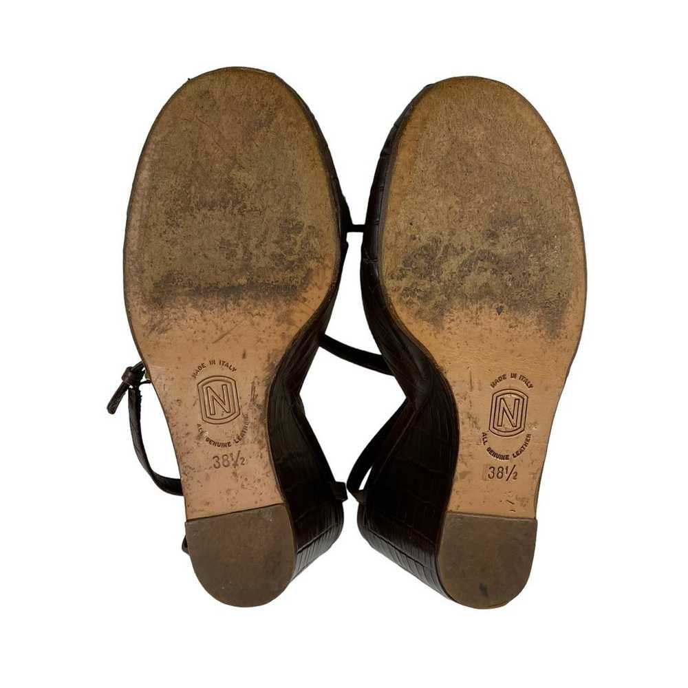 VTG Classiques Entier Leather Women's Brown Croc … - image 8