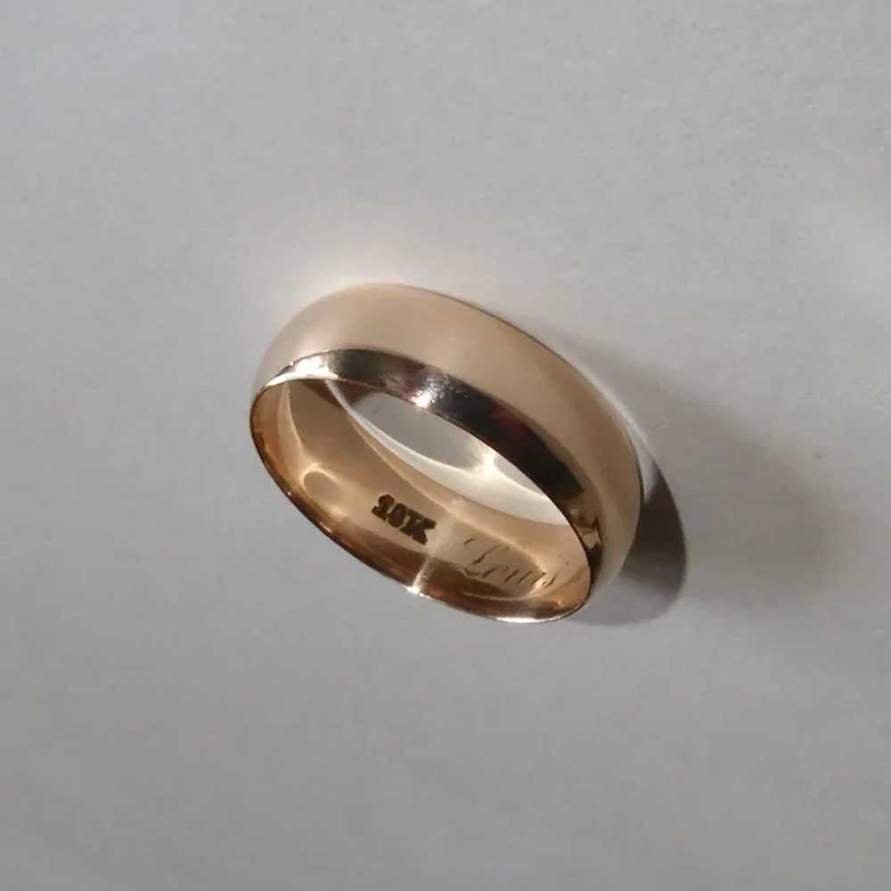 18k Victorian Rose Gold Band Ring dated 1870 - image 11