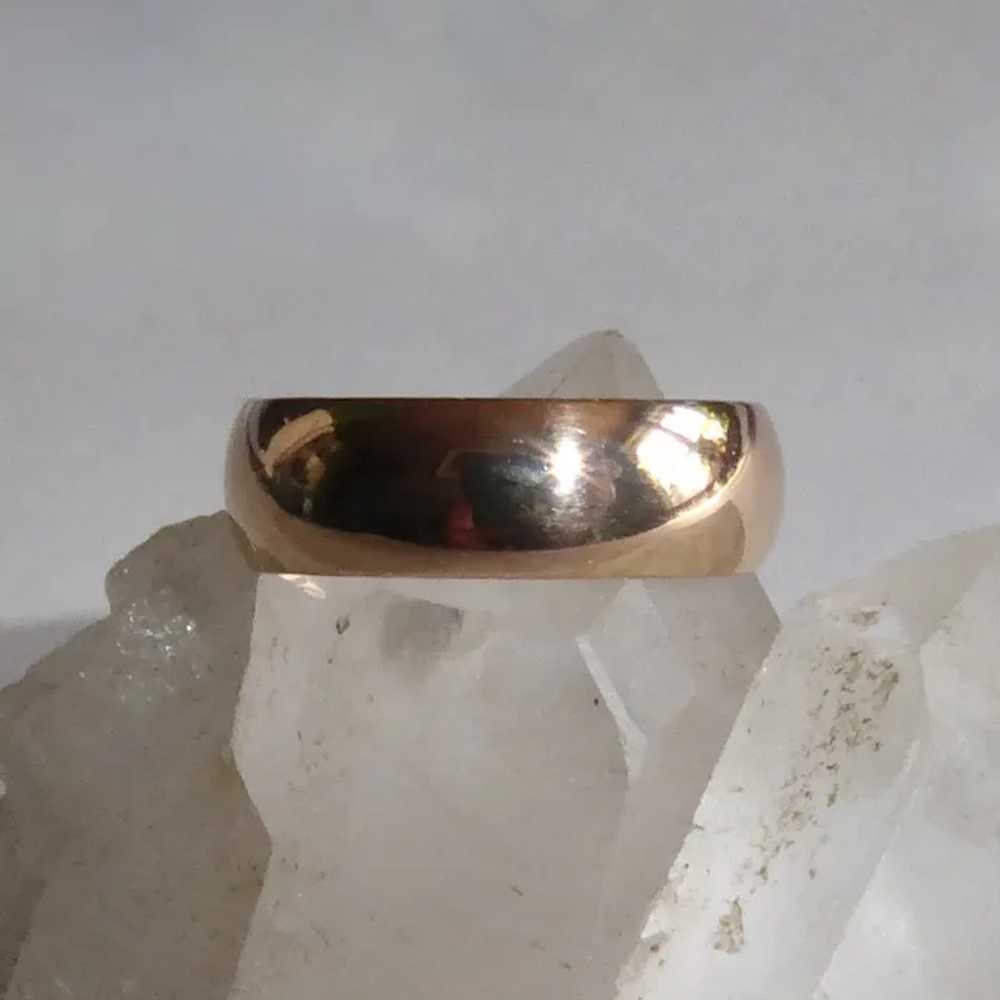 18k Victorian Rose Gold Band Ring dated 1870 - image 5