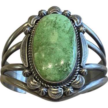 Green Gaspeite Bracelet by Thomas Francisco