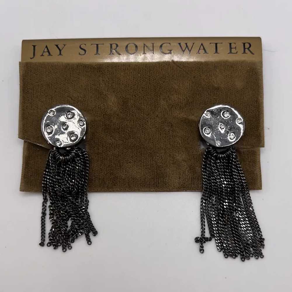 Vintage Jay Strongwater Bronze Metal Rhinestone D… - image 2