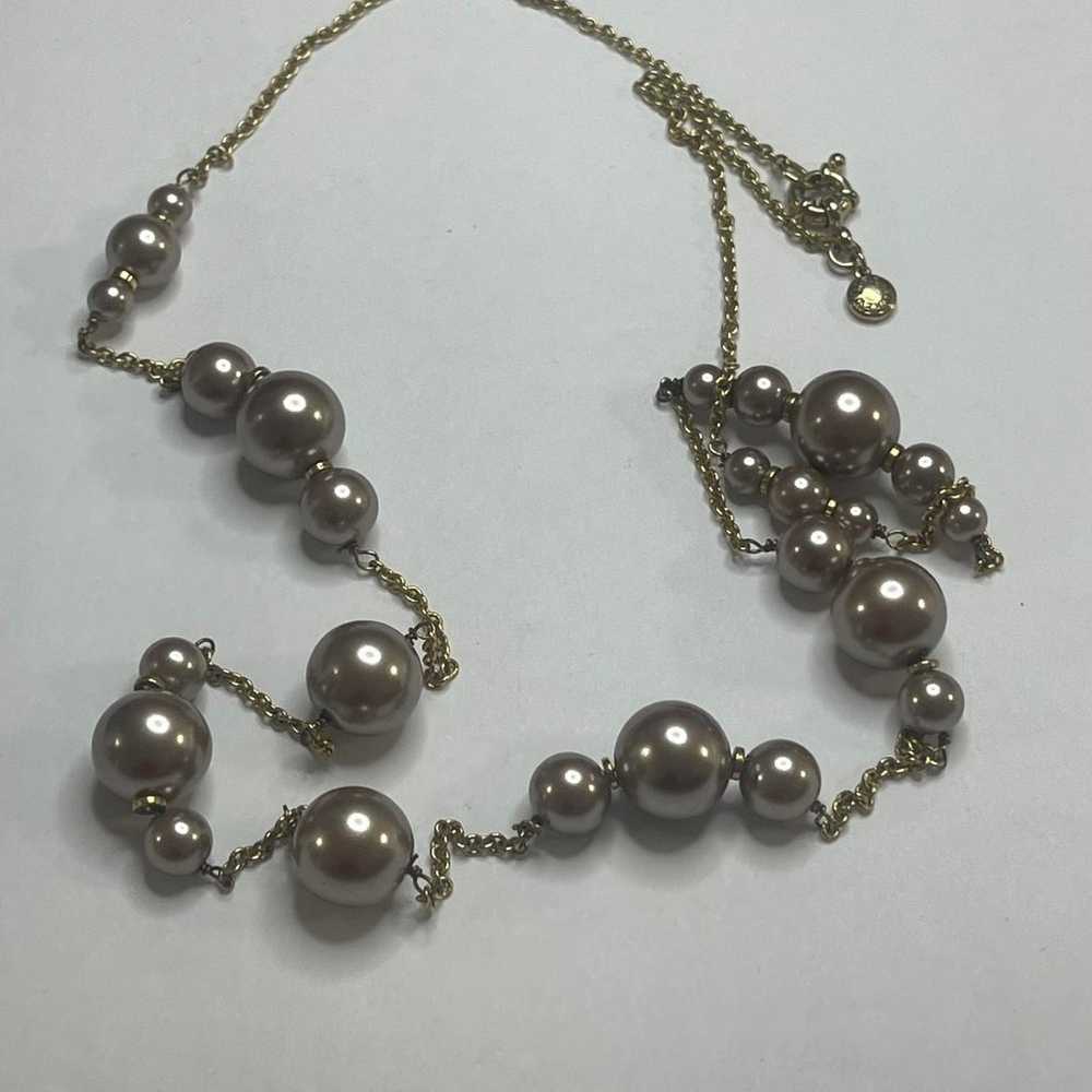 J. Crew necklace costume signed jewelry long gold… - image 5